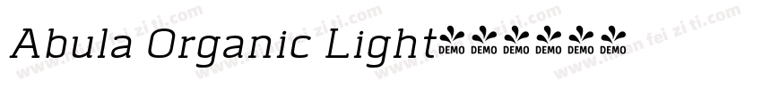 Abula Organic Light字体转换